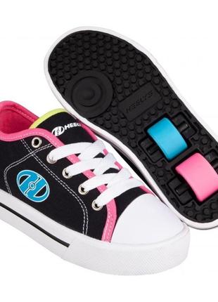 Роликові кросівки heelys x2 classic x2 he100853 black multi (32)1 фото