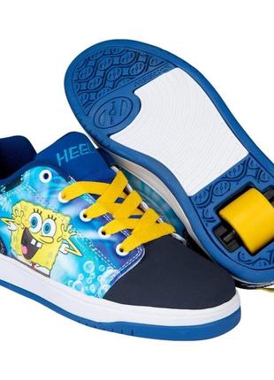 Роликовые кроссовки heelys x spongebob voyager navy yellow sky blue hes10491 (34)