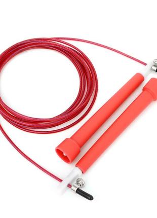 Скакалка швидкісна для кросфіту cornix speed rope basic xr-0167 red poland2 фото