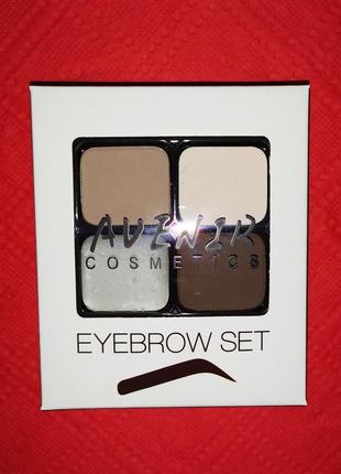 Тени для бровей - avenir cosmetics eyebrow set3 фото