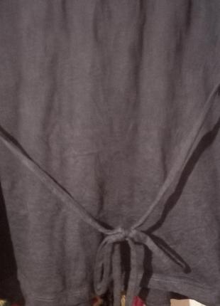 Новая катоновая блузочка-туника с длинным рукавом.трикотаж+ кружево все натуральное размер наш 48-50-525 фото