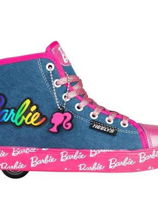 Роликовые кроссовки heelys x barbie hustle denim pink rainbow child he101075 (35)2 фото