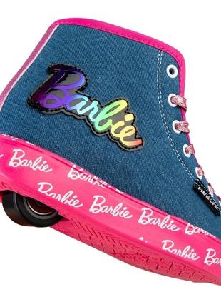 Роликовые кроссовки heelys x barbie hustle denim pink rainbow child he101075 (35)3 фото