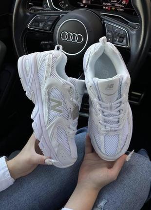 Кроссовки женские new balance 530 белые / белоснежное женкинкие кроссовки25биленс 530