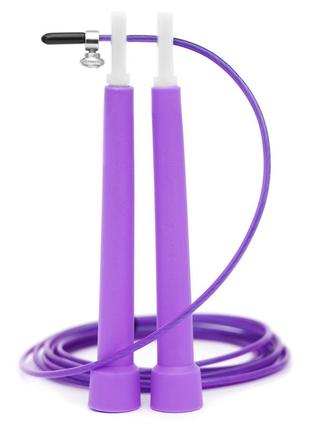 Скакалка швидкісна для кросфіту cornix speed rope basic xr-0163 purple poland