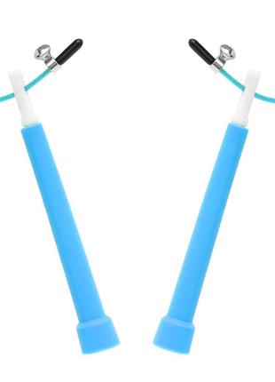 Скакалка швидкісна для кросфіту cornix speed rope basic xr-0162 blue poland2 фото