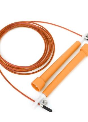 Скакалка швидкісна для кросфіту cornix speed rope basic xr-0166 orange poland2 фото