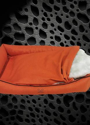 Лежанка для собаки и кошки s&n family orange s 50х40х14см оранжевый6 фото