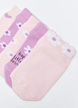 2-3/3-4/4-5 роки новий фірмовий набір ніжних шкарпеток дівчинці 5 пар квіти lc waikiki вайкікі носки3 фото