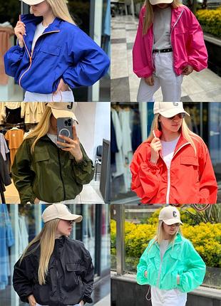 🎨6 цветов! шикарная оверсайз женская куртка ветровка женская ветровка ветровка мятная...