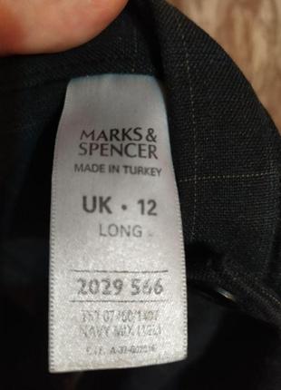 Темно-серые брюки в клетку marks&spenser2 фото