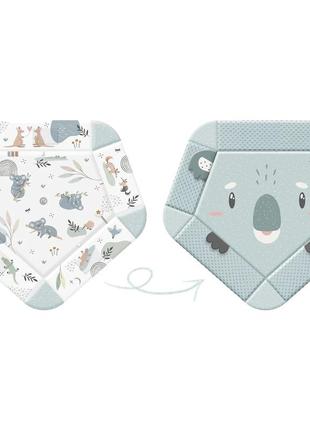 Розвиваючий інтерактивний килимок для дітей - немовлят136х136 см коала nukido koala польща7 фото