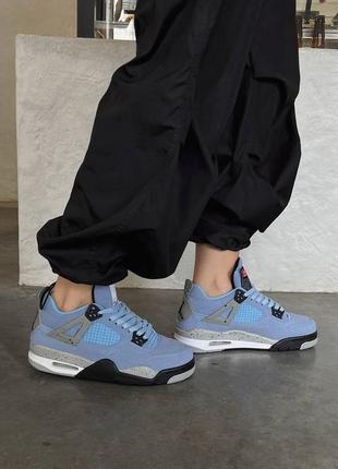 Кроссовки air jordan 4 university blue