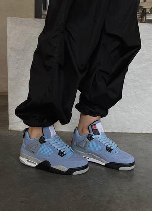 Кросівки air jordan 4 university blue3 фото