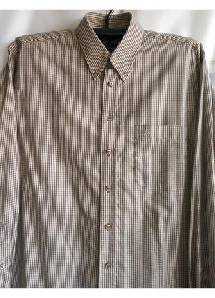 Мужская рубашка с длинным рукавом оливкового цвета, тонкая, легкая, б/у в очень хорошем состоянии