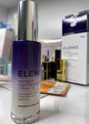 Ночной крем elemis peptide4 night recovery cream-oil4 фото