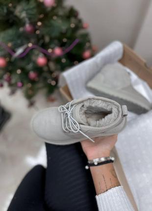 Ugg neumel grey шикарные зимние ботинки с натуральным мехом /осень/зима/весна😍4 фото