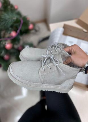 Ugg neumel grey шикарные зимние ботинки с натуральным мехом /осень/зима/весна😍10 фото