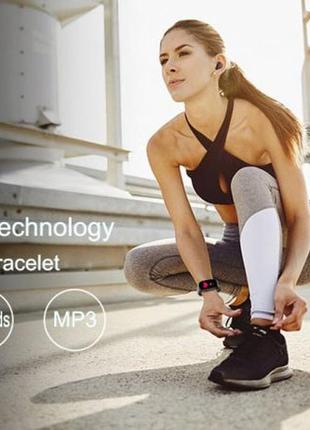 Фитнес браслет fitpro smart band m6 (смарт часы, пульсоксиметр, пульс). kx-598 цвет: черный5 фото