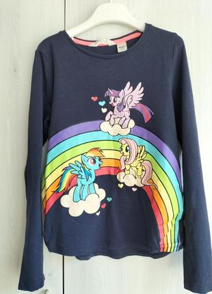 Отличный реглан на девочку h&amp;m my little pony, размер 9- 10 лет ( 140 см6 фото