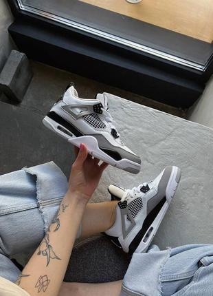Кроссовки air jordan 4 retro “military black”