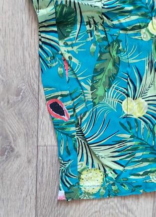 Голубые летние брюки-гавайки || esmara || размер m2 фото