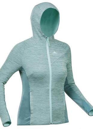 Флисовая женская кофта mh900 для туризма бирюзовая - s, серый s, зеленый