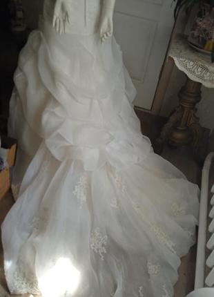 Красивое свадебное платье.2 фото