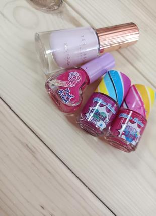 Лаки для нігтів лот з 4 шт по 7, 4, 4, 4мл різного кольору ted  baker london nail , glitter babes