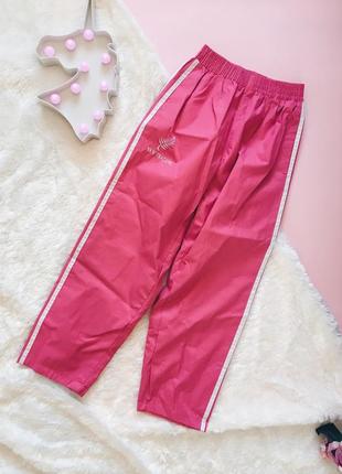 Рожеві спорт дитячі штани(спортивки)