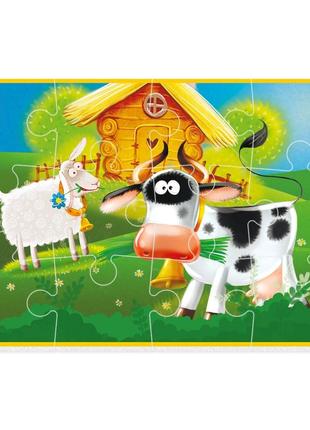 Мягкие пазлы "ферма" vt1103-97, 12 элементов