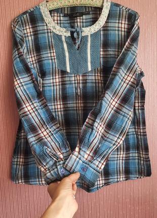 Дизайнерська котонова блуза бохо етно paola10 фото