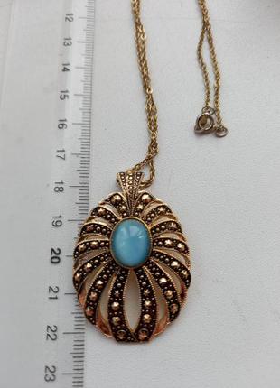 Винтажный кулон на цепочке, ссср