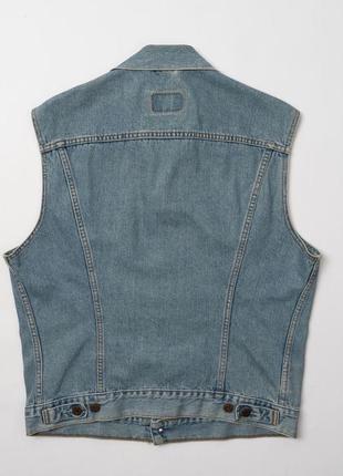 Levis vintage denim vest чоловічий джинсовий жилет6 фото