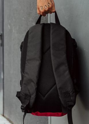 Міський рюкзак унісекс staff 21l so black & crimson2 фото