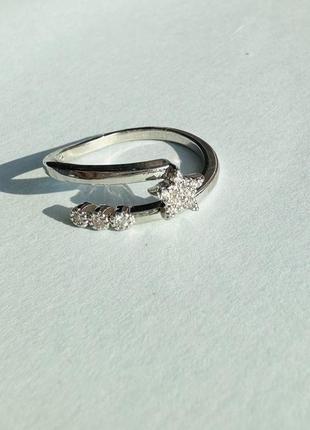 Кольцо серебро 925 проба посеребра кольца звездное небо