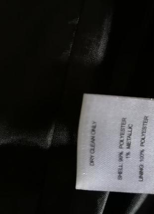 Пиджак черный с тоненьвыми полосками5 фото