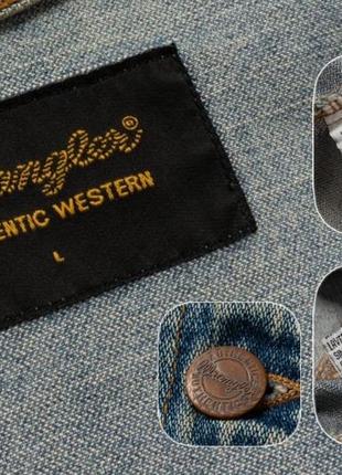 Wrangler western trucker jacket мужская джинсовая куртка10 фото