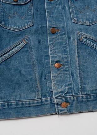 Wrangler vintage denim jacket мужская джинсовая куртка5 фото