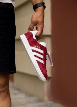 Adidas gazelle burgundy