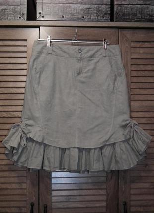 Натуральная льняная юбка vestino,р.42