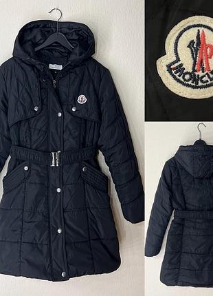 Черный пуховик куртка moncler