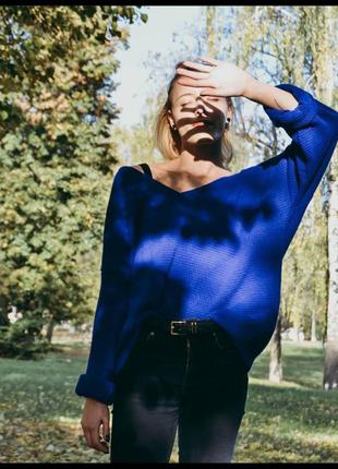 Свитер вязаный оверсайз