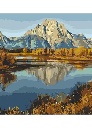 Картина за номерами без підрамника "гірне озеро" art craft 11013-acnf 40х50 см