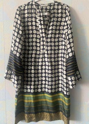 Дизайнерское шелковое платье guglielminotti milano