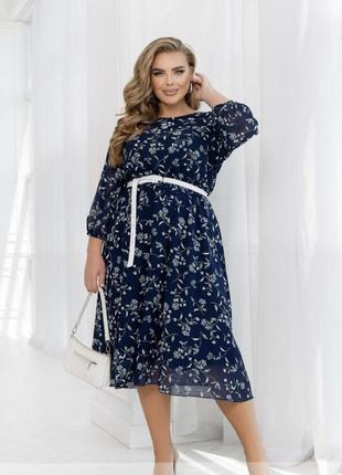 Повітряна сукня у квітковий принт 🌿