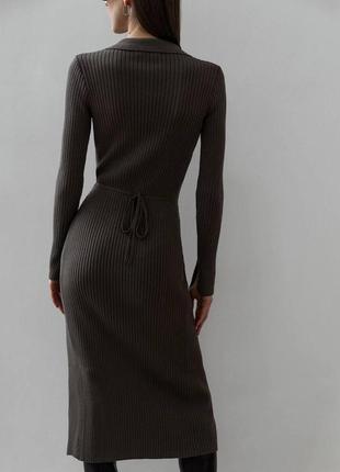 Бомбезное платье черная и шоколад4 фото