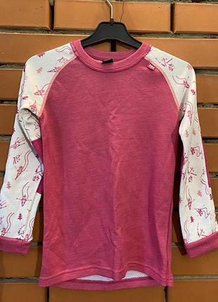 Шерстяная термобелье лонгслив helly hansen 122 см ( 6-7 р) шерсть мериноса