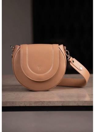 Женская кожаная сумка mandy карамель краст