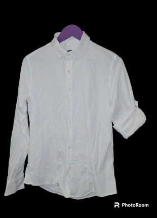 Біла котонова сорочка- трансформер турція